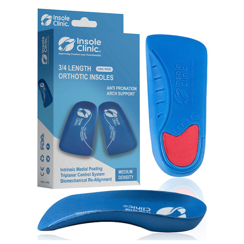 3/4 L Orthotic Insoles Anti Pronation Arch Support